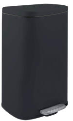 MSV Spirella Coș de gunoi cu pedală Spirella Akira, negru mat, oțel, soft-close, 30 l Cos de gunoi