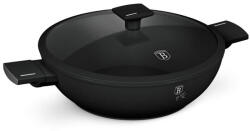 Berlinger Haus Tigaie WOK cu suprafață de titan și capac 30 cm Matte Black Collection BH-8182