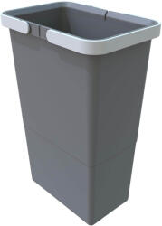 Elletipi Coș de gunoi Elletipi Coș de plastic cu mânere SMALL, 8 L, gri, 34 x 15 x 22, 5 cm Cos de gunoi