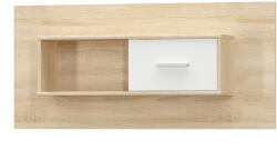 Tempo Faliszekrény 1D, Fehér/Tölgy Sonoma, Teyo