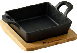 Masterpro Tavă din fontă cu suport COOK & SHARE 12, 6x18, 5x3, 6 cm negru BGMP-3805-EM