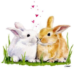 PPD Easter Kiss Papírszalvéta 33X33cm, 20db-os