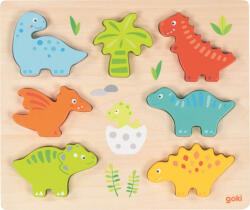 Goki Puzzle dinosauri din lemn