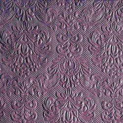 Ambiente Elegance Violet Dombornyomott Papírszalvéta 25X25cm, 15db-os