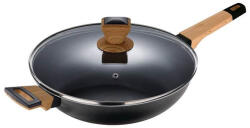 Bergner Tigaie adâncă cu suprafață antiaderentă și capac 28 cm Earth Black