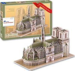 Clever&happy Puzzle 3D CLEVER&HAPPY Catedrala Notre Dame, Paris, 64 piese