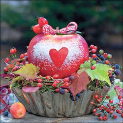 Ambiente Snow Dusted Apple Papírszalvéta 33X33cm, 20db-os - fizz