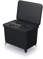 Prosperplast Coș de gunoi Prosperplast SYSTEMA 1x23l + 2x10l negru Cos de gunoi