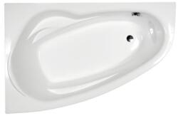 H2O Kitty aszimmetrikus sarokkád 150 x 95 cm, fehér, balos (H2O-12090)