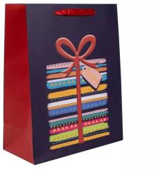 QX Sacoșă cadou cu modele de pachete cadou - 18 x 23 cm (370719)