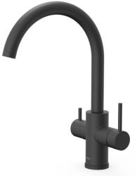 TRES Selection konyhai keverőcsaptelep szűrt és normál vízhez, matt fekete 23045302NM (23045302NM)