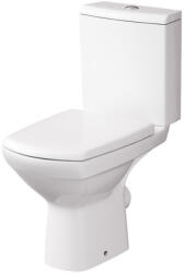 Cersanit Carina CleanOn perem nélküli monblokk WC csésze tartállyal és antibakteriális duroplast WC ülőkével, fehér K31-050 (K31-050)