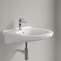Villeroy & Boch ViCare kerámia mosdó 56x55 cm csaplyukkal és túlfolyóval, AntiBac CeramicPlus, alpin fehér 411955T2 (411955T2)