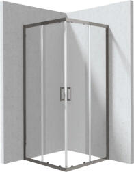 Deante Funkia Evo zuhanykabin átlátszó üveggel 90x90x195 cm, titán profilszín KYC_D099P (KYC_D099P)