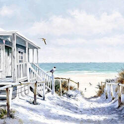 Ambiente Beach Cabin Papírszalvéta 33X33cm, 20db-os - fizz