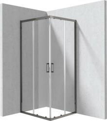 Deante Funkia Evo zuhanykabin átlátszó üveggel 80x90x195 cm, titán profilszín KYC_D089P (KYC_D089P)