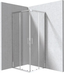 Deante Funkia Evo zuhanykabin átlátszó üveggel 80x90x195 cm, króm profilszín KYC_0089P (KYC_0089P)