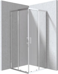 Deante Funkia Evo zuhanykabin átlátszó üveggel 80x80x195 cm, króm profilszín KYC_0088P (KYC_0088P)