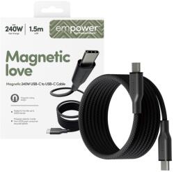 empower by PanzerGlass® Data кабел empower by PanzerGlass Magnetic Snake USB-C to USB-C Cable 240W USB 2.0, 1, 5m - Space Black