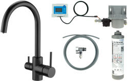Deante Konyhai keverő csaptelep vízszűrő készlettel, matt fekete BCHFN64M (BCHFN64M)