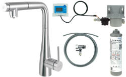 Deante Eridan mosogató csaptelep kihúzható kifolyóval és vízszűrős készlettel, króm BREF075M (BREF075M)