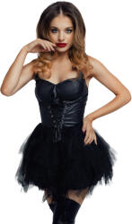 Glossy Elisia Wetlook Dress Black L