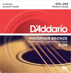 D'Addario EJ39 Set de corzi pentru chitară acustică (EJ39)