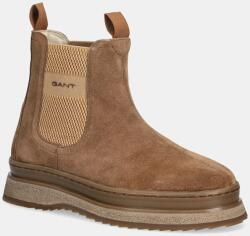 Gant magasszárú cipő velúrból Sistown barna, platformos, 31553102 - barna Női 39 - answear - 60 990 Ft