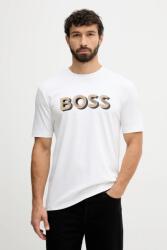 BOSS pamut póló - fehér S - answear - 23 990 Ft