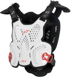 Alpinestars A-1 Roost Guard CE2 testprotektor fehér-fekete-piros