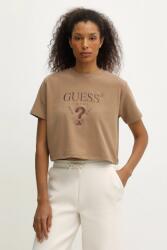 Guess t-shirt FABIA barna, V5BI01 K1891 - barna XS