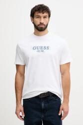 Guess pamut póló fehér, nyomott mintás, M5BI05 I3Z14 - fehér L
