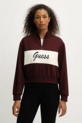 GUESS felső FABIA bordó, nyomott mintás, V5BQ00 KCX22 - burgundia L