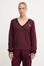GUESS pulóver gyapjúkeverékből SABINA könnyű, bordó, V5BR01 Z1152 - burgundia XS