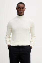 Liu Jo pulóver kasmír keverékből könnyű, bézs, garbónyakú, QF5169. MA23P - bézs XXL