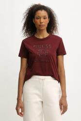 Guess pamut póló MENA bordó, V5BI07 K8FQ4 - burgundia M