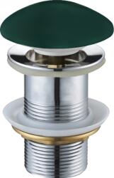 Mexen zárható kerek ClickClack mosogató leereszto csavar, nincs túlfolyás, sötétzöld matt kerámia, 79910-47 (79910-47)