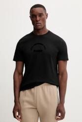 Guess pamut póló SHIRO fekete, nyomott mintás, Z5BI05 I3Z14 - fekete XL