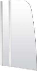 Deante Alpinia, kádparaván 115x140 cm forgatható 1 lapos (85 cm forgó, 30 cm fix), átlátszó üveg EasyClean-nel, króm profil, KGA_072P (KGA_073P)