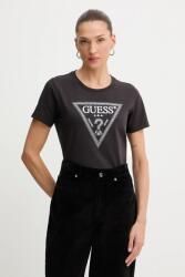 Guess pamut póló barna, W5BI18 I3Z14 - barna XL