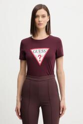 Guess pamut póló fehér, W1YI1B I3Z14 - burgundia XXL