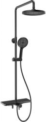 Mexen Frost zuhanygarnitúra kézi és esőfejjel, fekete, 78111-70 (78111-70)