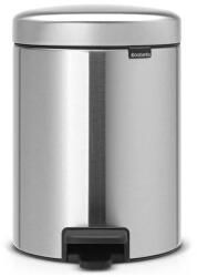 Brabantia Coș cu pedală NEWICON 5 l, oțel mat, Brabantia (BRAB112645) Cos de gunoi
