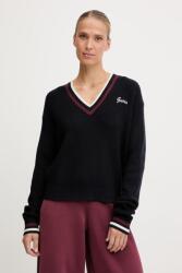 GUESS pulóver gyapjúkeverékből SABINA könnyű, sötétkék, V5BR01 Z1152 - sötétkék S