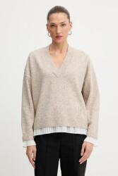 LIU JO pulóver gyapjúkeverékből bézs, MF5123 MA90Q - bézs XS