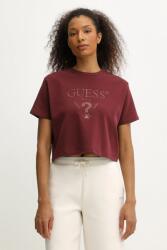 Guess t-shirt FABIA bordó, V5BI01 K1891 - burgundia XS
