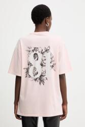 Guess pamut póló rózsaszín, W5BI19 I3Z14 - rózsaszín XL