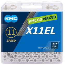 KMC Lánc KMC X11 EL WAX 1/2x11/128 118L ezüst/ezüst 11s