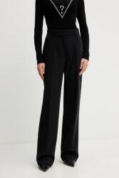 Guess nadrág JOANDRA fekete, magas derekú egyenes, W5BB08 W2402 - fekete XS