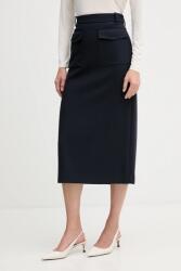 Tommy Hilfiger szoknya sötétkék, midi, harang alakú, WW0WW47497 - sötétkék 38